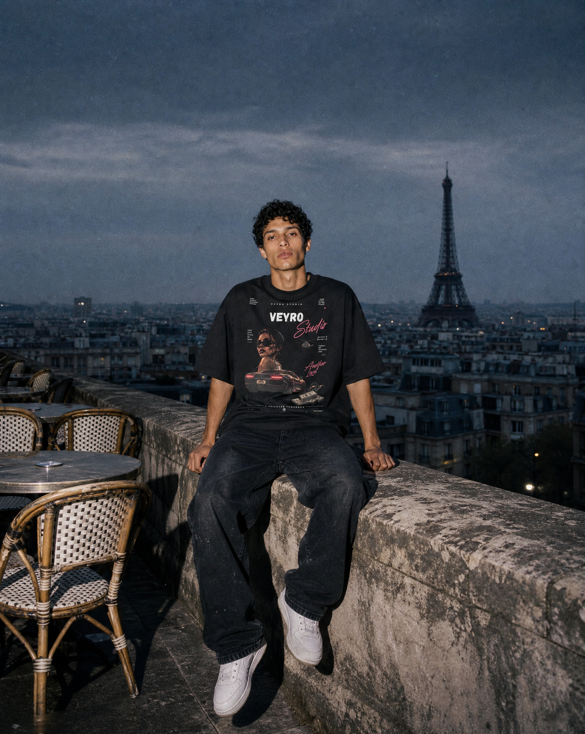 VEYRO Studio — After Dark Unisex Oversized T-Shirt
